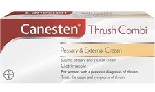 Canesten Thrush Combi | Pessary & External Cream | THRUSH TREATMENT 