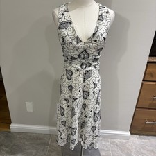 SPEECHLESS Black White Paisley Sleeveless Dress Sz 5 Y2K 90s Fairy Coquette