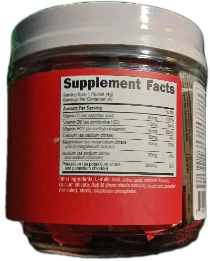 Nutricost Electrolyte Complex Drink Mix Powder (Fruit Punch) 40 Servings - Image 2 of 3