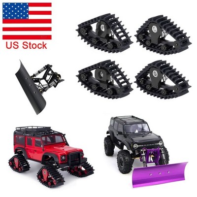 Snow Tracks Wheel Tires Snow Shovel for 1/18 RC Crawler Traxxas TRX4M RC Parts