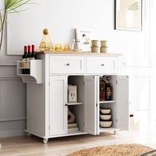Mobile da cucina con piano di lavoro e ruote e cassetti carrello da cucina porta spezie