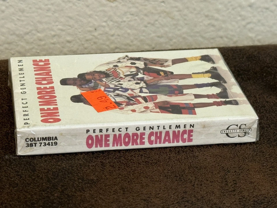 1990 VTG PERFECT GENTLEMEN ONE MORE CHANCE FACTORY SEALED CASSETTE NOS SINGLE - Image 2 of 4