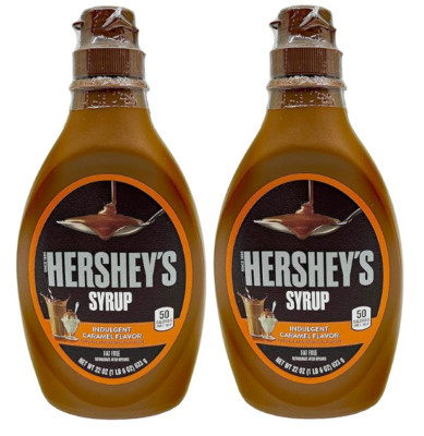Hershey's Original Caramel Syrup (Pack of 2) 22 oz Bottles