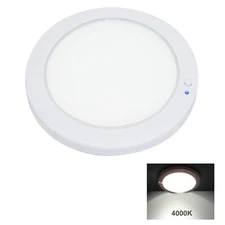 Facon 5Inch Dimmable LED RV Panel Light w/Switch and Blue Indicator 12V DC 4000K