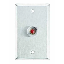 Alarm Controls Rp-26 Wall Plate,Single Gang,Stainless Steel New