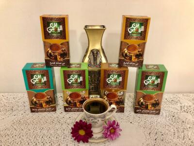 4 Pack. Al Yemeni 10% Cardamon Light Roast  Coffee 200gr. Made in Egypt