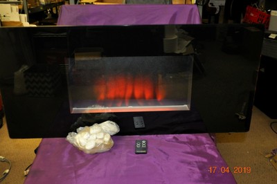 Twin Star Electric Fireplace 35hf500gra Blk Ebay