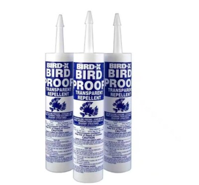 Bird-X Bird Proof Gel Repellent Transparent Deterrent NonToxic 10oz 3PK