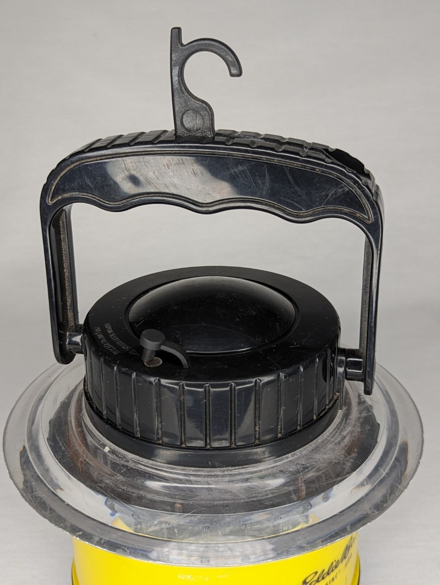 Eddie Bauer Pop Up Lantern Yellow, Black Plastic with Carry Handle