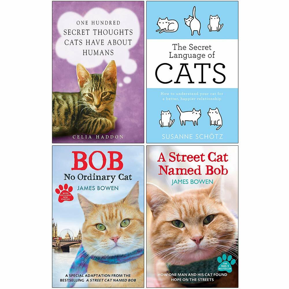 One Hundred,Secret Language Of Cats,Bob,Street Cat Named 4 Books Collection Set