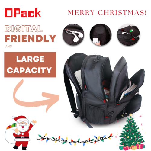 BEST GIFT Anti-Theft School Bag Men Women Travel Backpack USB Charge Laptop X