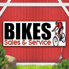 Bike Sales Services Vinyl Banner with Optional Sizes (Made in the USA)