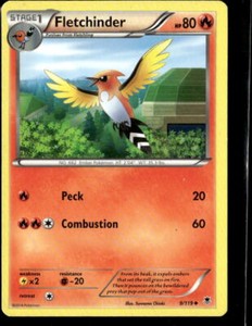 Pokemon Fletchinder 9/119 Phantom Forces Non Holo Uncommon