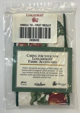 Longaberger Fruit Medley Fabric Large Handle Tie #2438430 - NEW