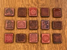 Foam  Rubber Craft Stamps  15 pcs  School Teacher Homework Grading Theme...