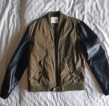 Native Youth Herren Jacke Bomber Leder Imitation gesteppt Gr. M