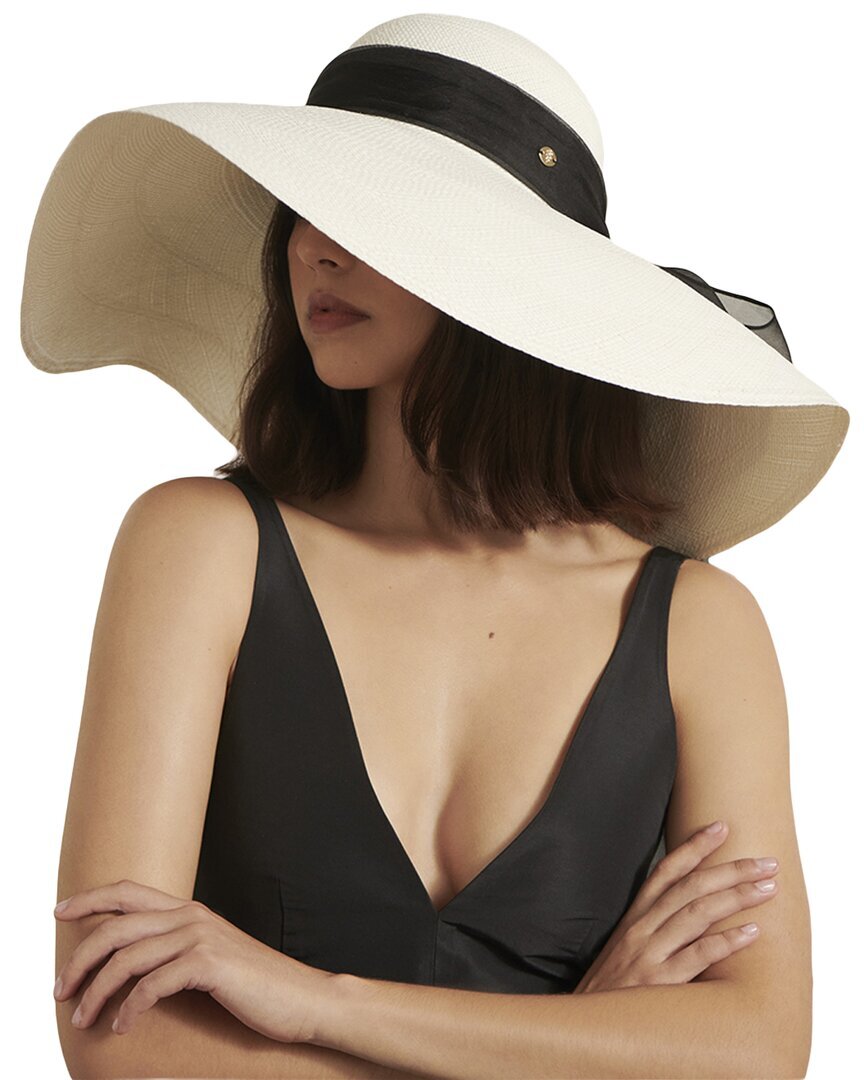 Женская соломенная шляпа Helen Kaminski Mandi белого цвета