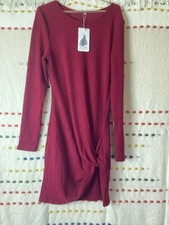 Women's BTFBM Dress Burgundy S NWT