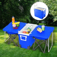 cooler box table and chairs