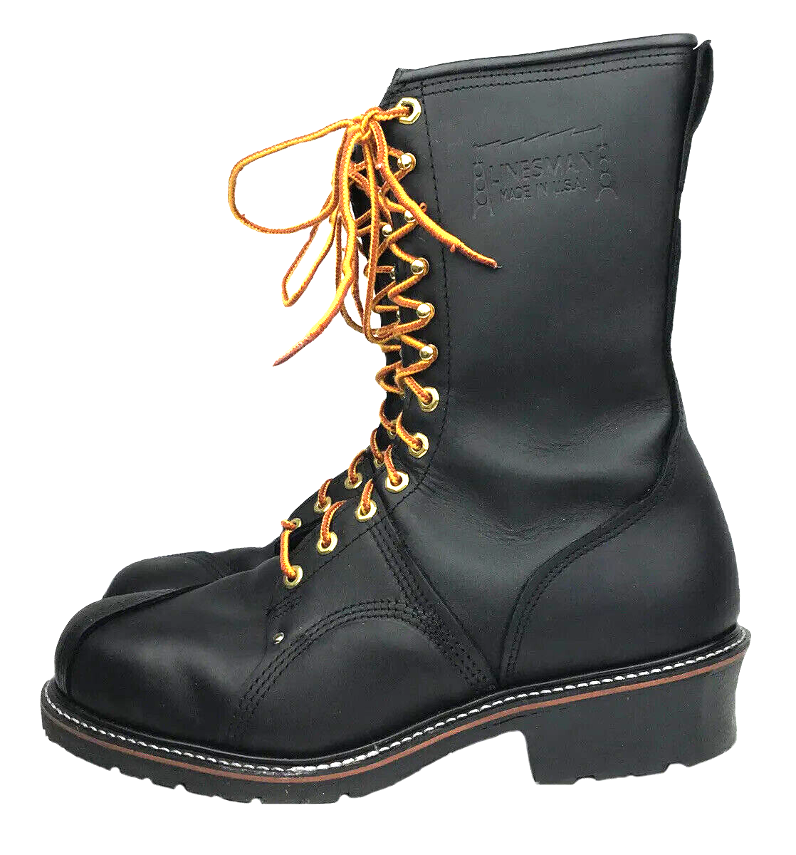 Carolina Mens Professional Pole Climbing Linesman Boots 12 D Black 10