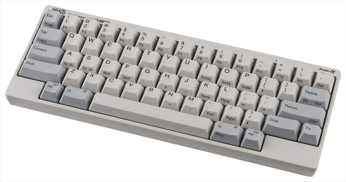 【HKKB】 PFU Professional HYBRID Type-S PFU HHKB Professional Hybrid Type-S PD-KB800WS White Keyboard New