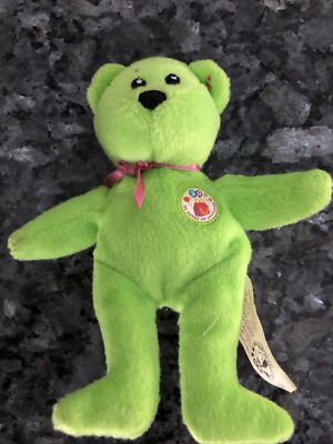 McDonalds TY Mini Beanie Baby Bear Green French fry Collector
