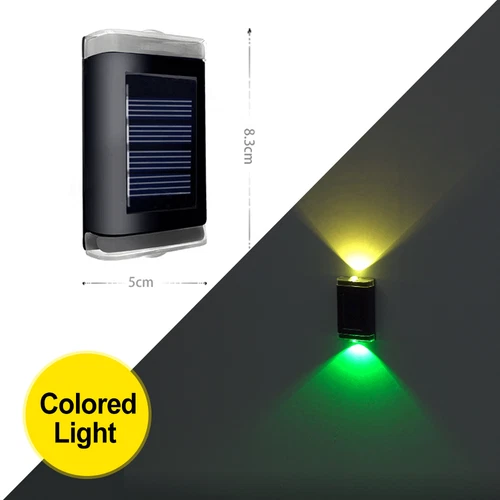 4X LUCES DE PARED LED PARA VALLA DE PUERTA CON ENERGÍA SOLAR SÚPER BRILLANTES LÁMPARA DE JARDÍN EXTERIOR - Imagen 14 de 18