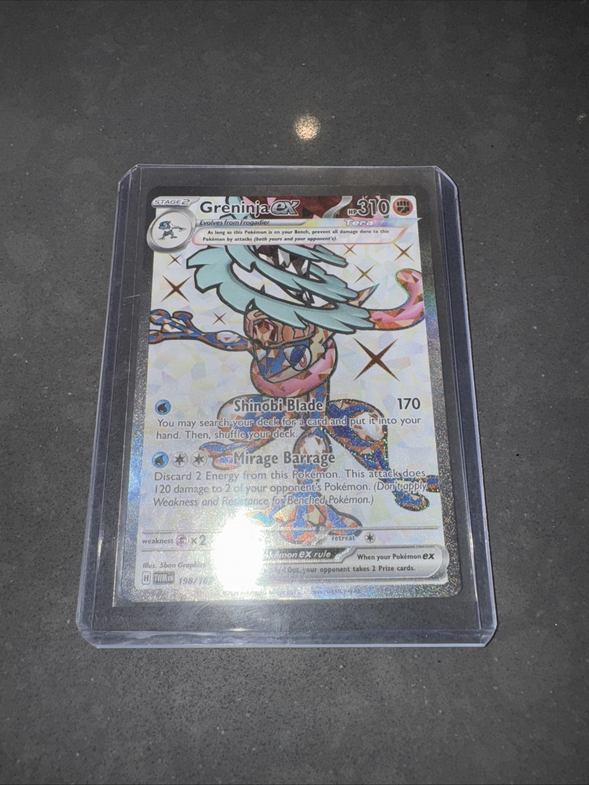 Greninja EX 198/167 Full Art NM/M Twilight Masquerade Pokemon Card