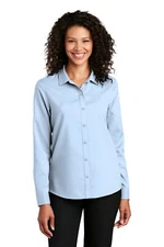 Port Authority Ladies Long Sleeve Performance Staff Shirt