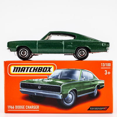 2024 Matchbox Power Grabs #13 1966 Dodge Charger DARK GREEN POLY