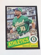 2020 Topps Marcus Semien 1985 35th Anniversary Topps Black #187/299