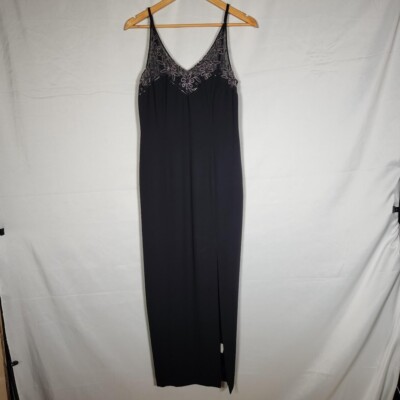 vintage black principles maxi evening dress size 14 UK
