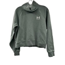 Under Armour Women's Sweatshirt Cowl Neck Green Size Small
