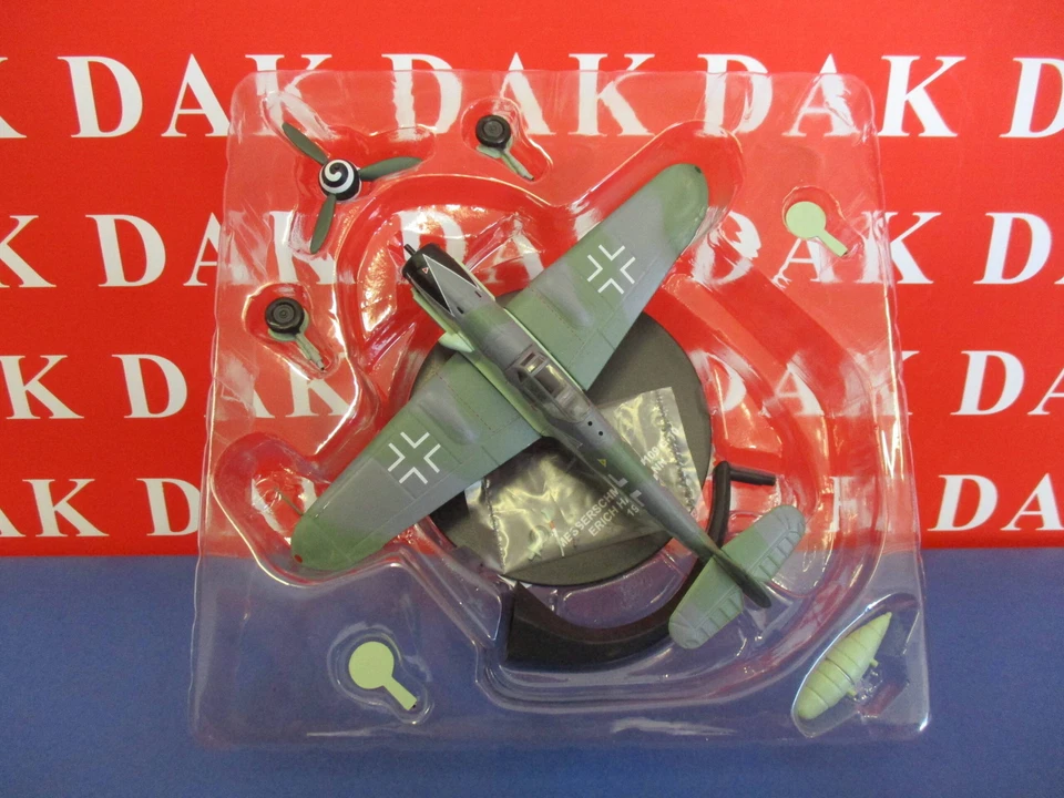 Die cast 1/72 Modellino Aereo Aircraft Messerschmitt Bf 109 G-10 1945 Hartmann - Immagine 4 di 4