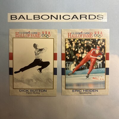 1991 IMPEL U.S OLYMPIC HALL OF FAME 2 Card Skating Lot #4 NM+ Free Shipping