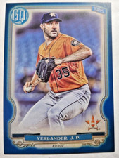 2020 Topps Gypsy Queen Indigo Justin Verlander (124/250)