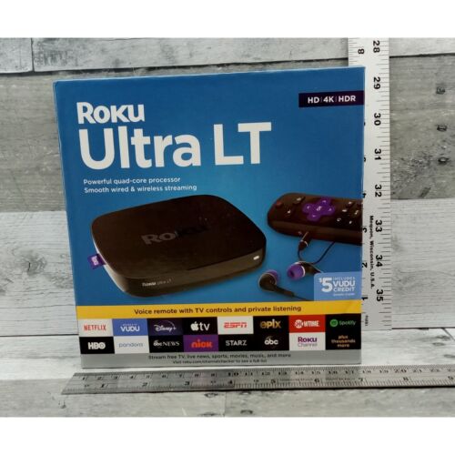 Urządzenie strumieniowe Roku Ultra LT HD/4K/HDR/Dolby Vision 4662RW - NOWE ZAPIECZĘTOWANE! 0634 - Zdjęcie 1 z 7