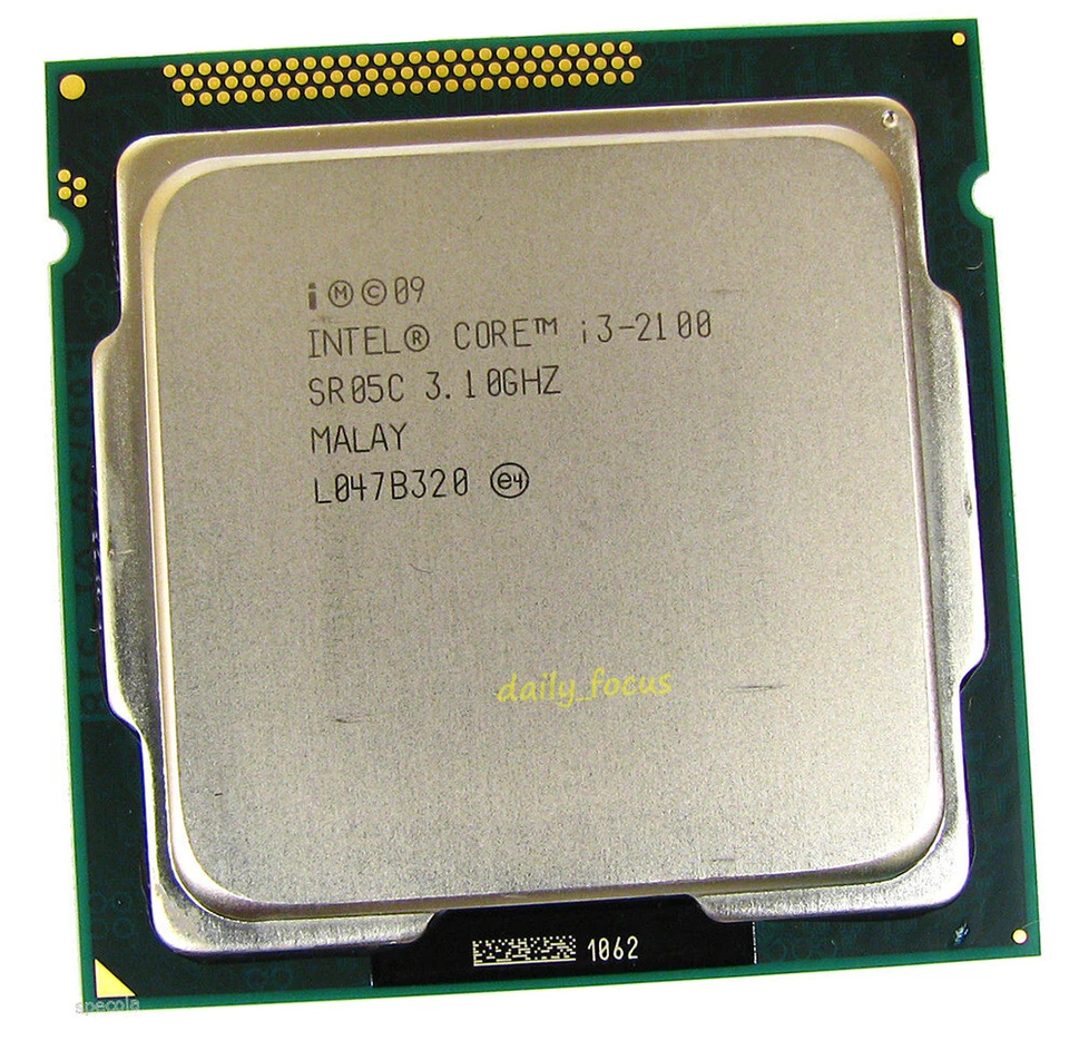 Intel Core i3-2100 3.1 GHz LGA1155 2 Core 4 threads SR05C CPU Processors 3 MB - Image 3 of 4