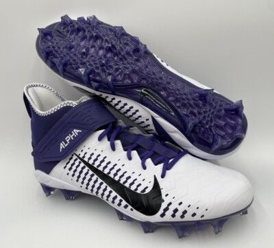 Nike Alpha Menace Pro 2 Football Cleats Mens Size 15 Purple White