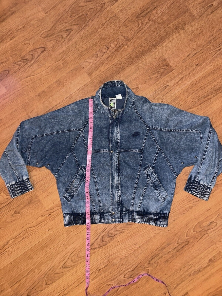 Vintage Nike Challenge Court Denim Jean Jacket Acid Wash Vintage Nike Challenge Court Denim Jean Jacket Acid Wash