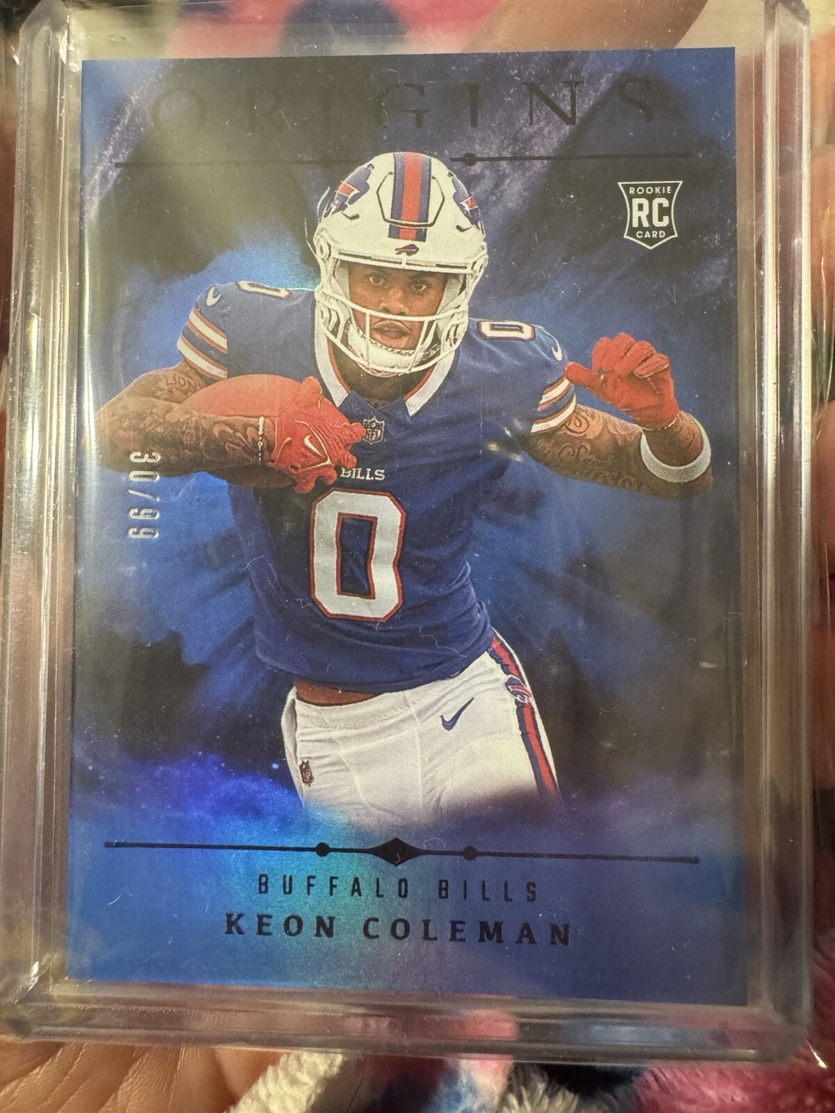 2024 Panini Origins - Keon Coleman (RC) Blue No. 129 N/99