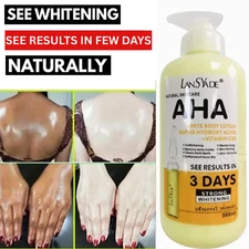 AHA Strong Brightening Body Cream Hydroxy Acid Vitamin C Whitening 500ml -USA