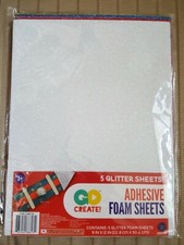 Self-Adhesive Glitter Foam Sheets, 9 Inch x 12 Inch, 5-Piece