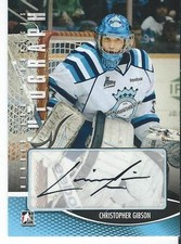 2012-13 ITG Heroes & prospects CHRISTOPHER GIBSON #A-CG Autograph Short Print SP