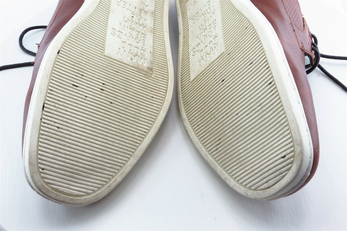 Aldo Shoes Sz 10 M‎ Almond Toe Brown Derby Oxfords Synthetic Men Braz – Men Cognac Oxford shoe - ALDO main image 2