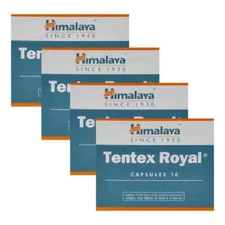 4 x Himalaya Tentex Royal (40 Caps) Improves Male Sexual Performance Exp. 2027