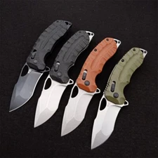 7'' New D2 Steel Blade Linen Micarta Handle AXIS Lock Folding Pocket Knife VTF49