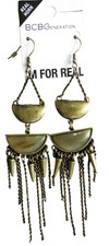 BCBGeneration Brass Look Horn Dangle Boho Sou...