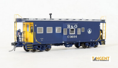 Tangent Scale Models Baltimore & Ohio I-18 ICC Bay Window Caboose 60021 B&O
