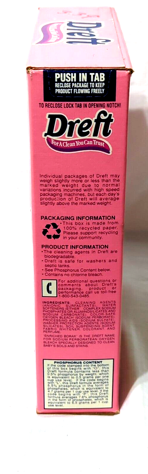 Vintage Dreft Laundry Detergent Powder 2lbs New Old Stock eBay